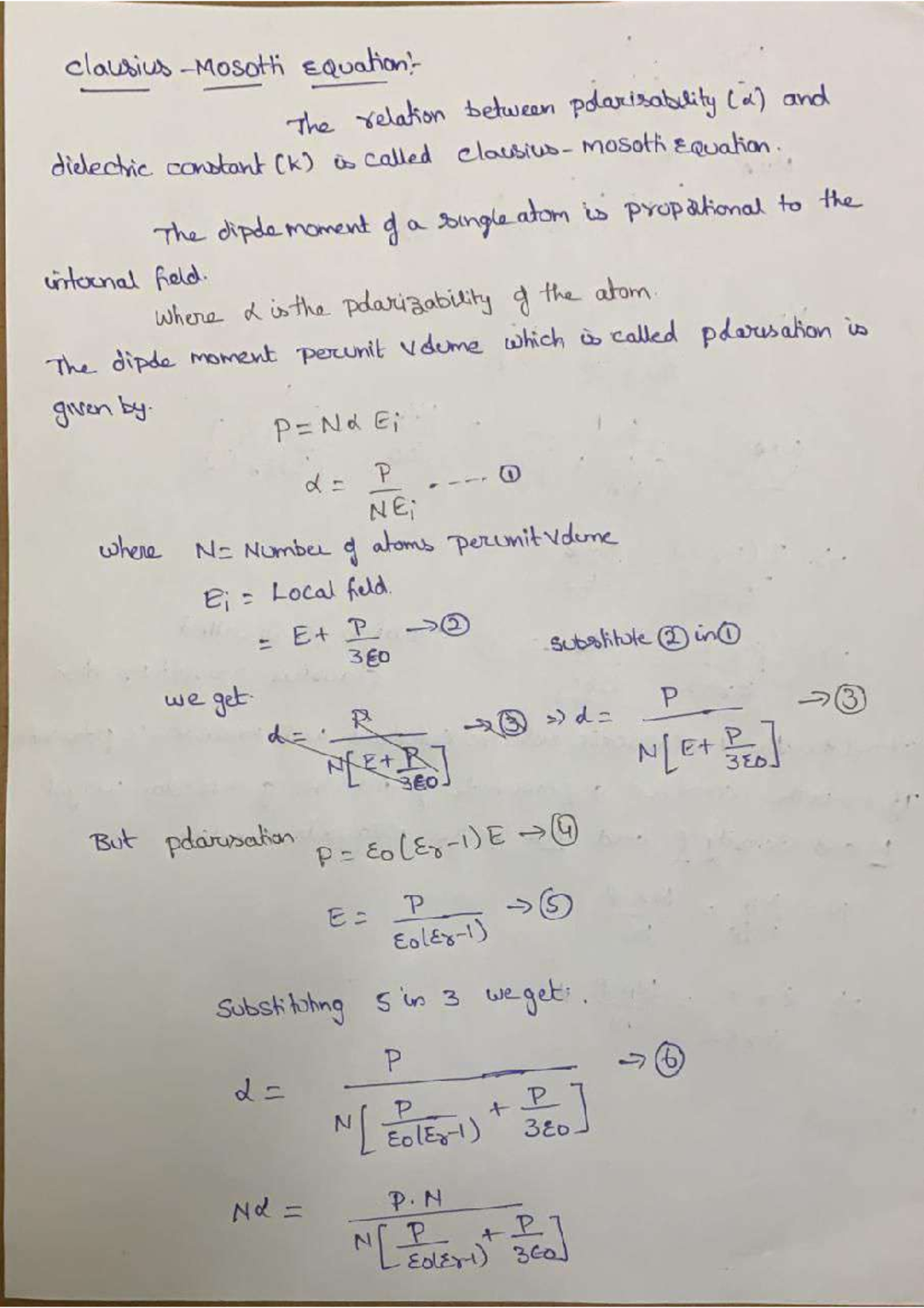 Clausius mossotti equation - Human Computer Interaction - Studocu