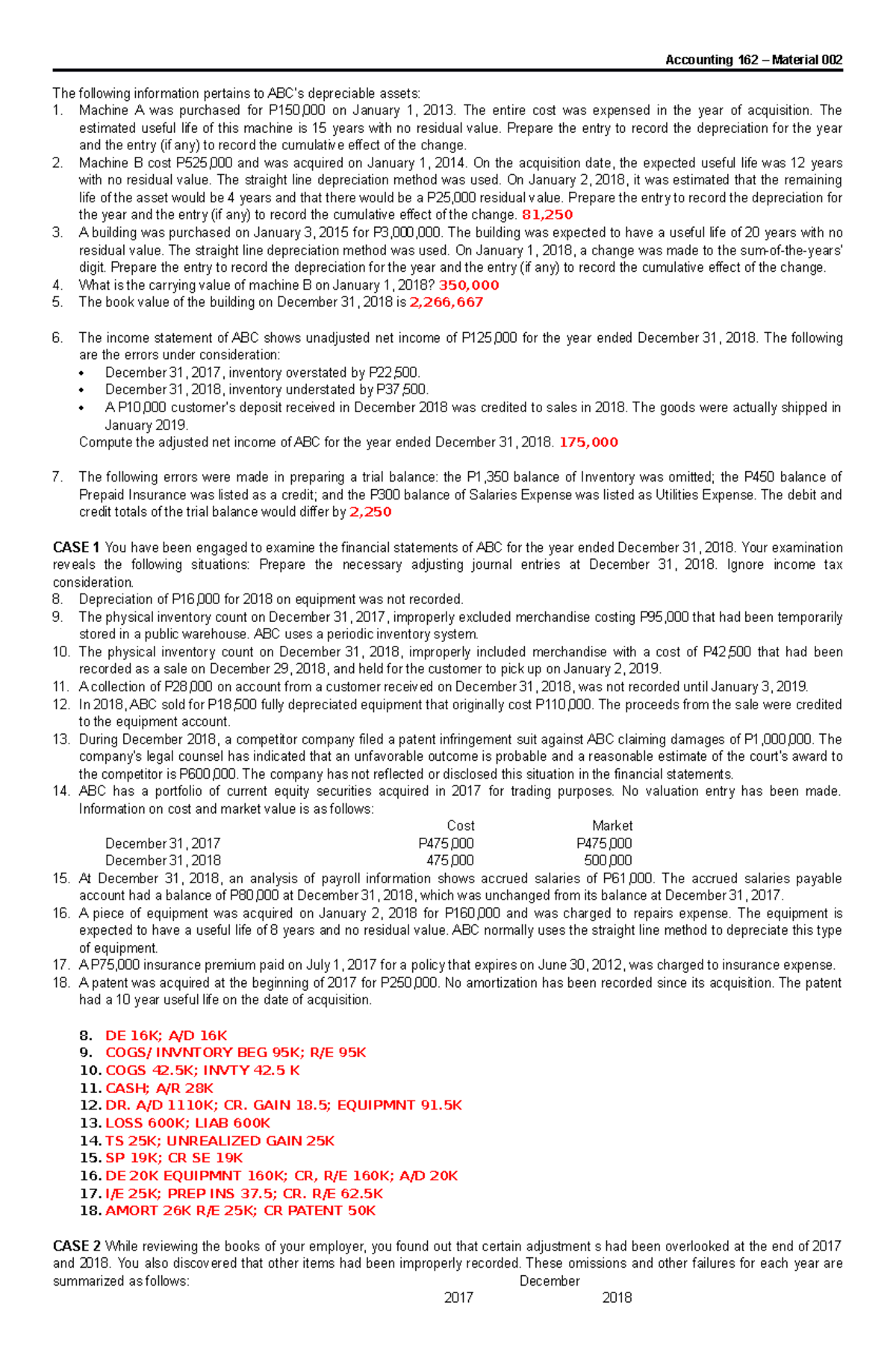 Accounting Cycle And Cash To Accrual Basis - Accounting 162 – Material 