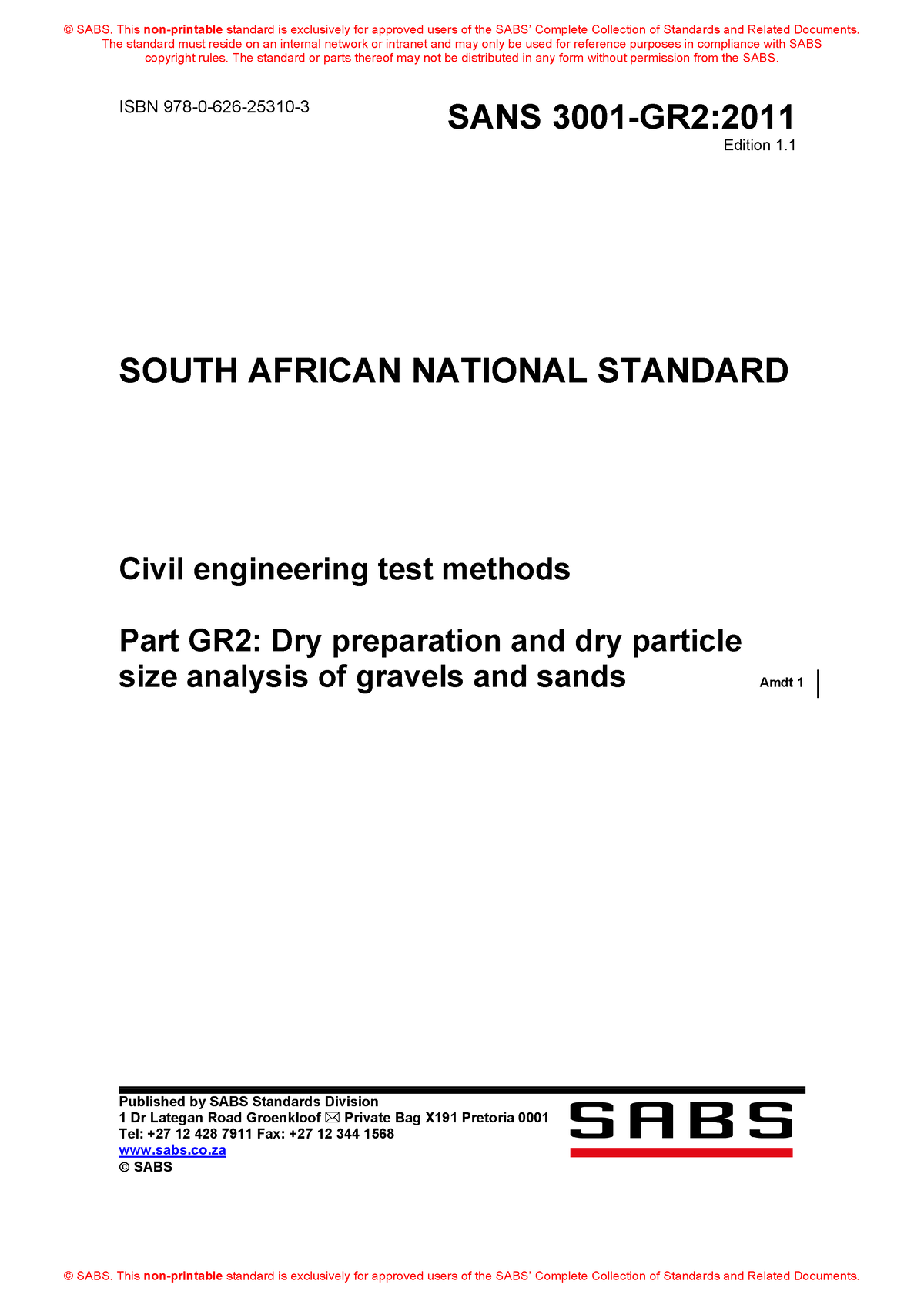 SANS3001-GR2 - Needed for geology practicals - ISBN 978-0-626-25310 ...