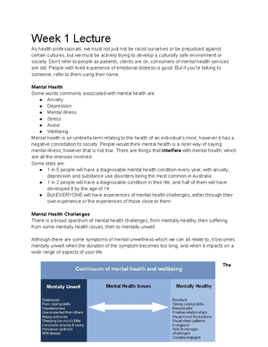 OCCP1104 Notes - Week 1 Lecture Different fields which OTs’ work in ...