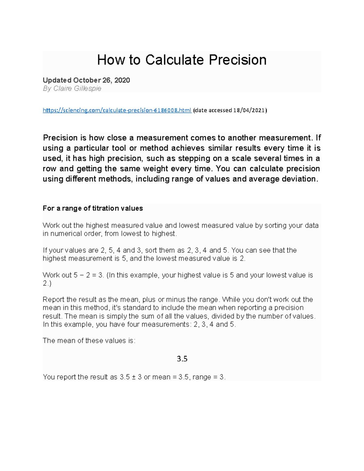 How to Calculate Precision - How to Calculate Precision Updated October ...