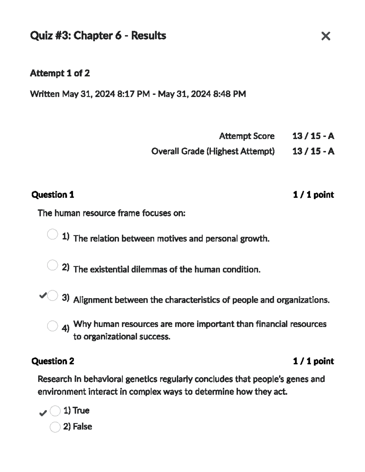 Quiz 3 - Chapter 6 - MGMT324 - Studocu