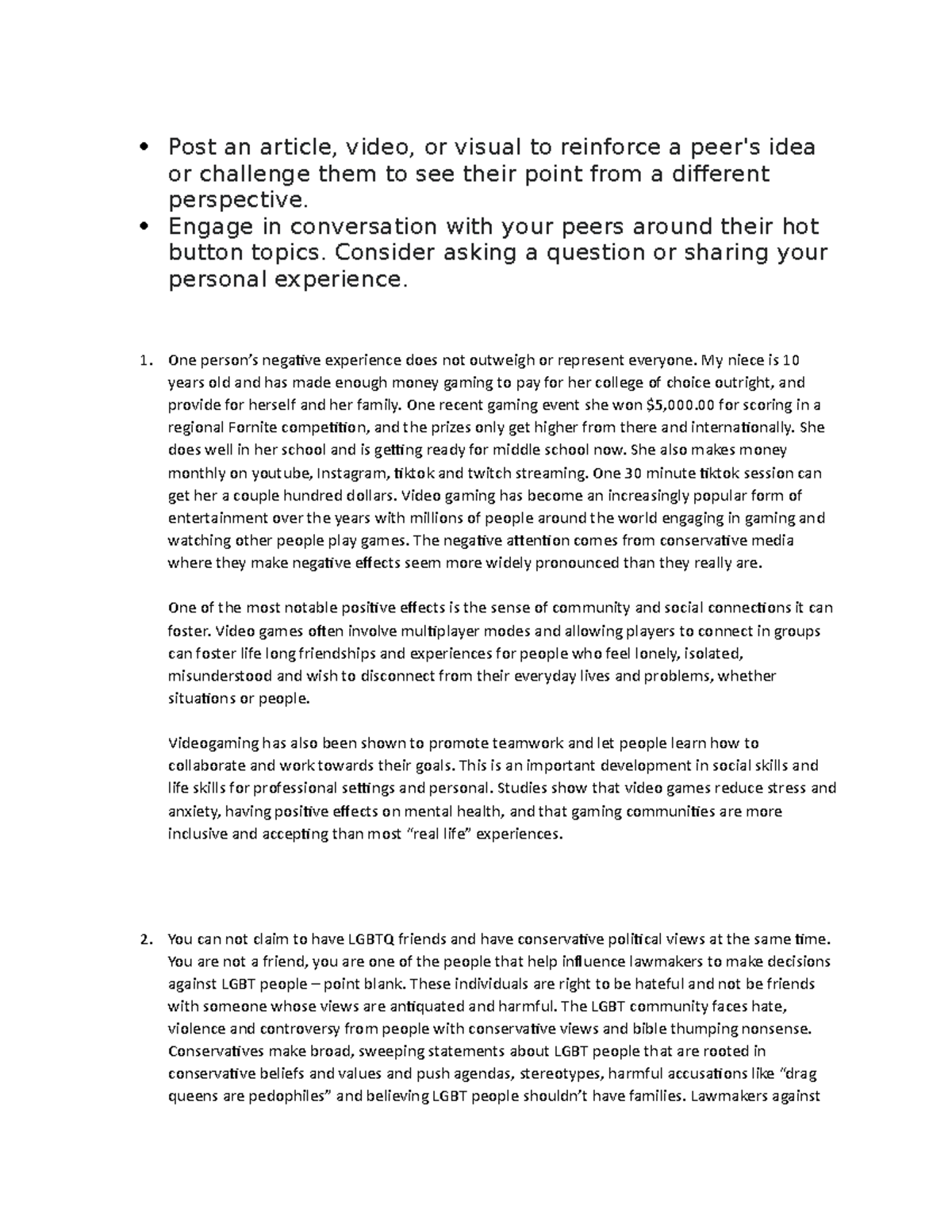 7-1 module psy responses - Post an article, video, or visual to ...