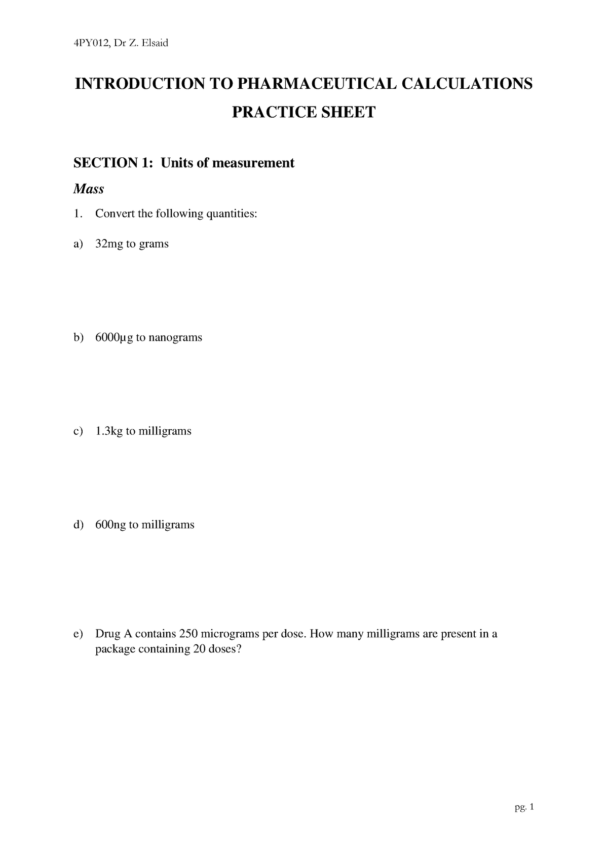 practice-questions-introduction-to-pharmaceutical-calculations