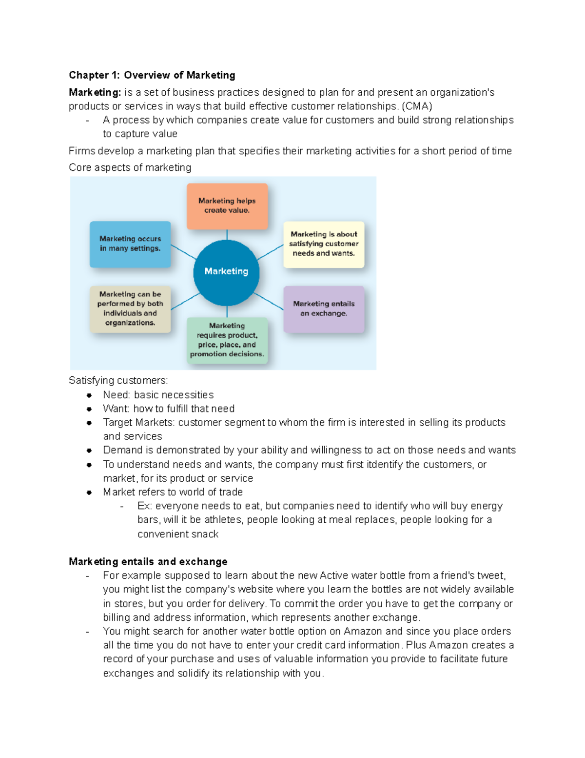 Chapter 1 Overview of Marketing - Chapter 1: Overview of Marketing ...