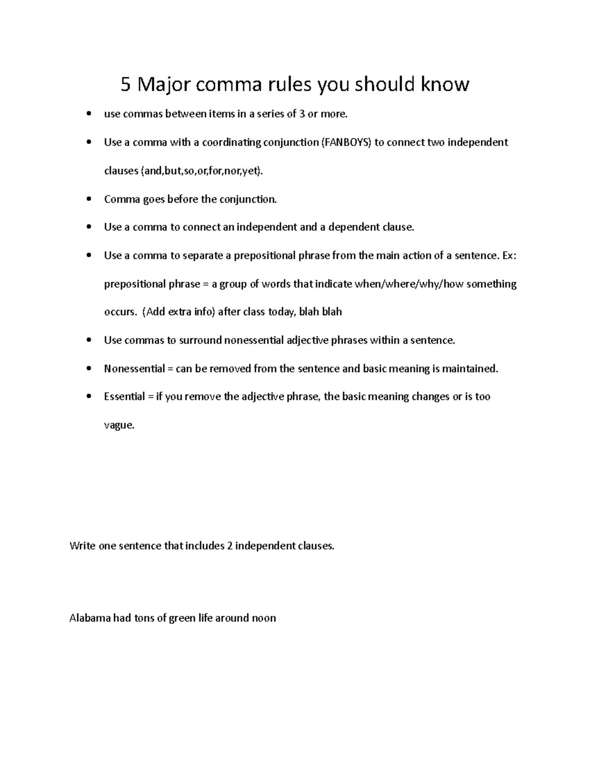 5 Major comma rules you should know - Use a comma with a coordinating ...