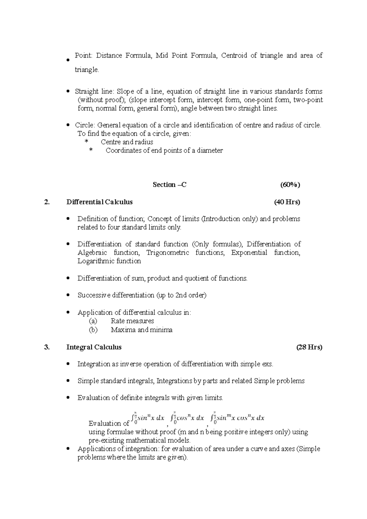 Applied mathematics(polytecnic)first year page 2 - Point: Distance ...