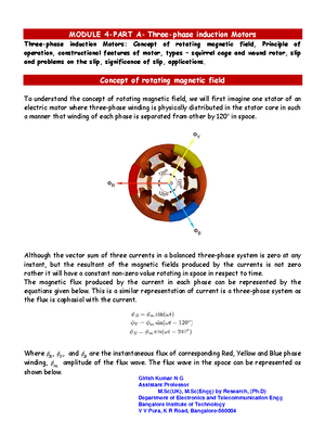 BEE Module 2 Notes - bee - I/II Semester BASIC ELECTRICAL ENGINEERING ...