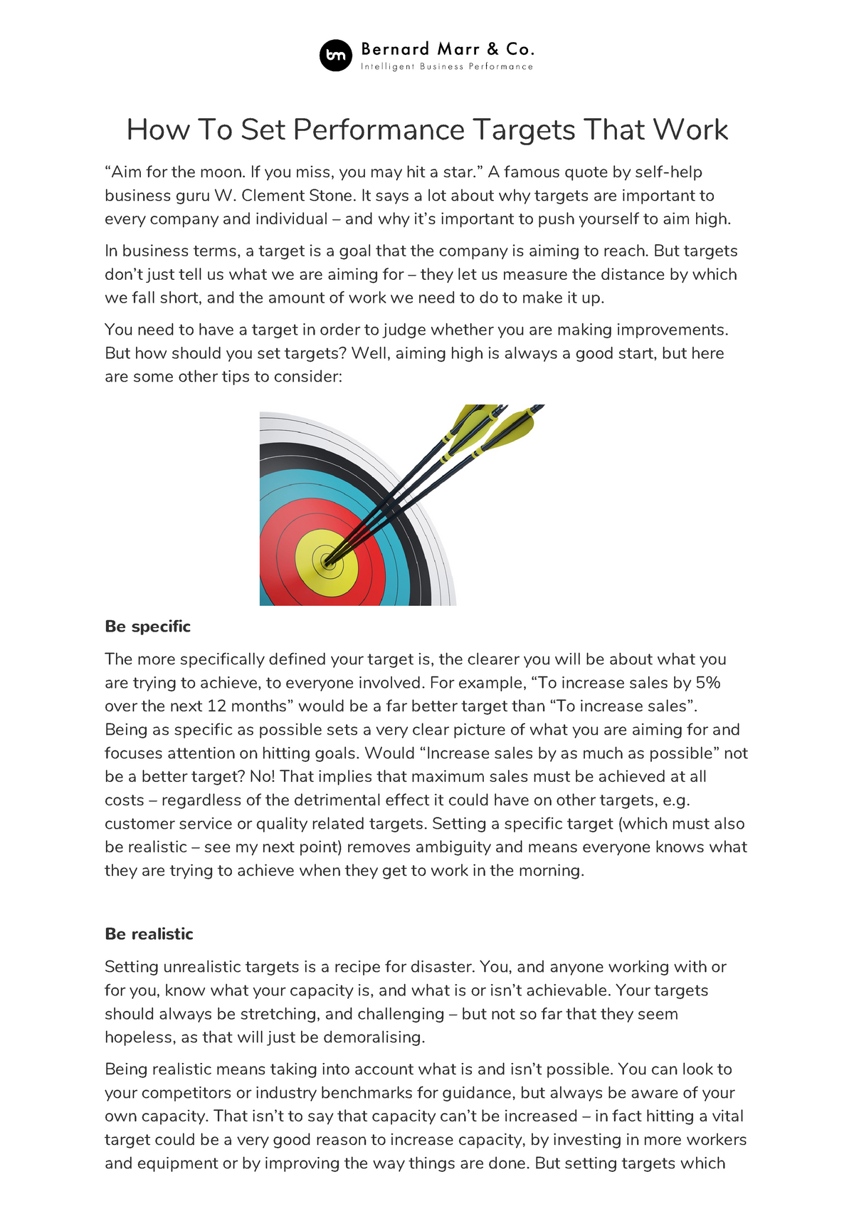 article-2-set-targets-that-work-how-to-set-performance-targets-that