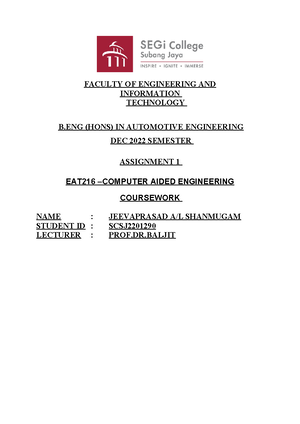 Tutorial 3 In Class Assignment 1 question and answer - ELX 214 ...