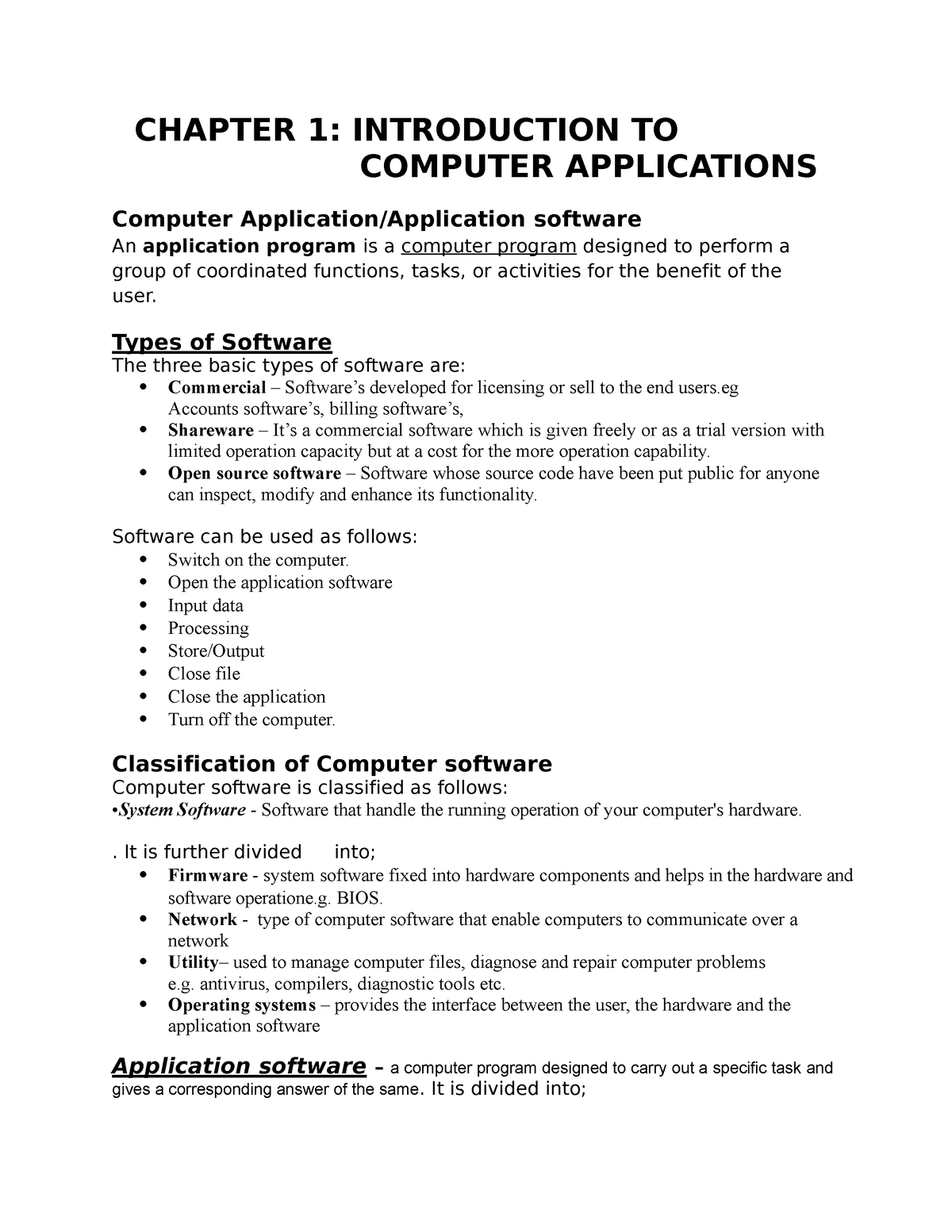 Chapter 1ss - Computer Application In Business - Studocu