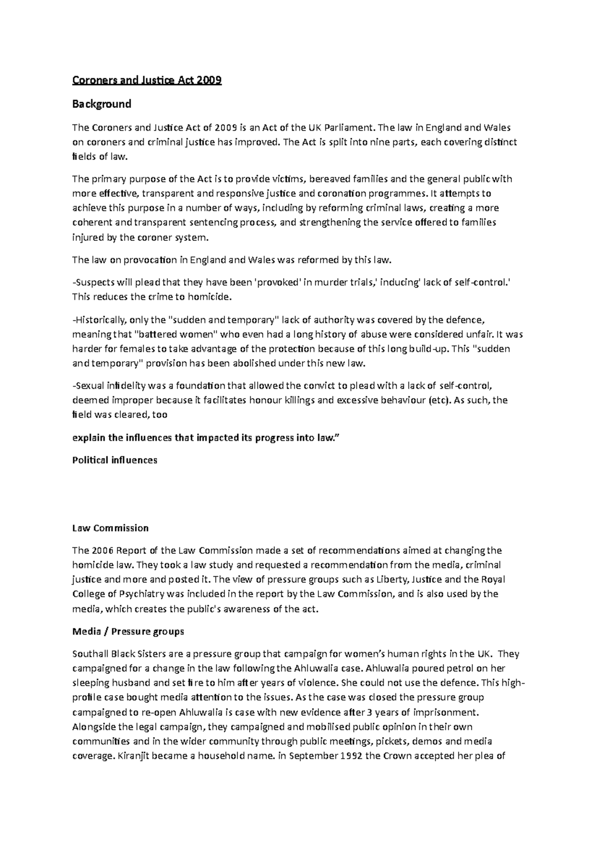 Coroners and Justice Act 2009 Copy Coroners and Justice Act 2009