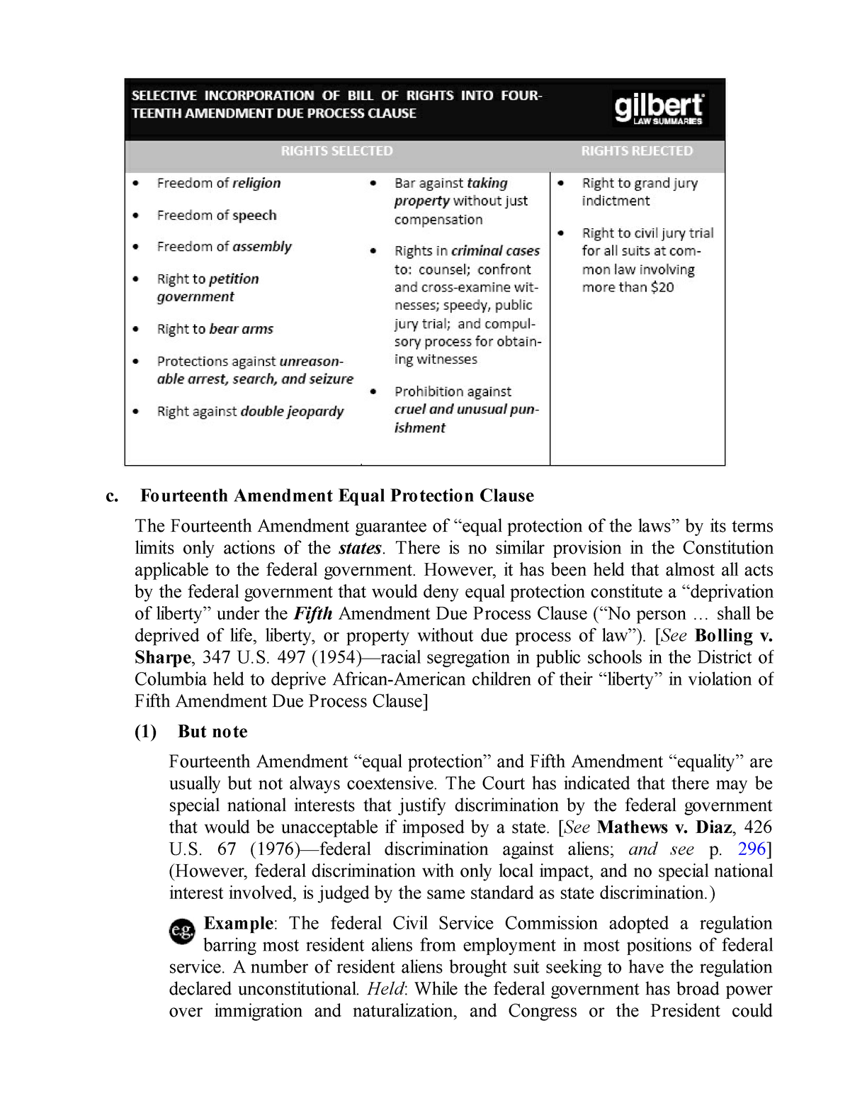 Zlib - C. Fourteenth Amendment Equal Protection Clause The Fourteenth ...