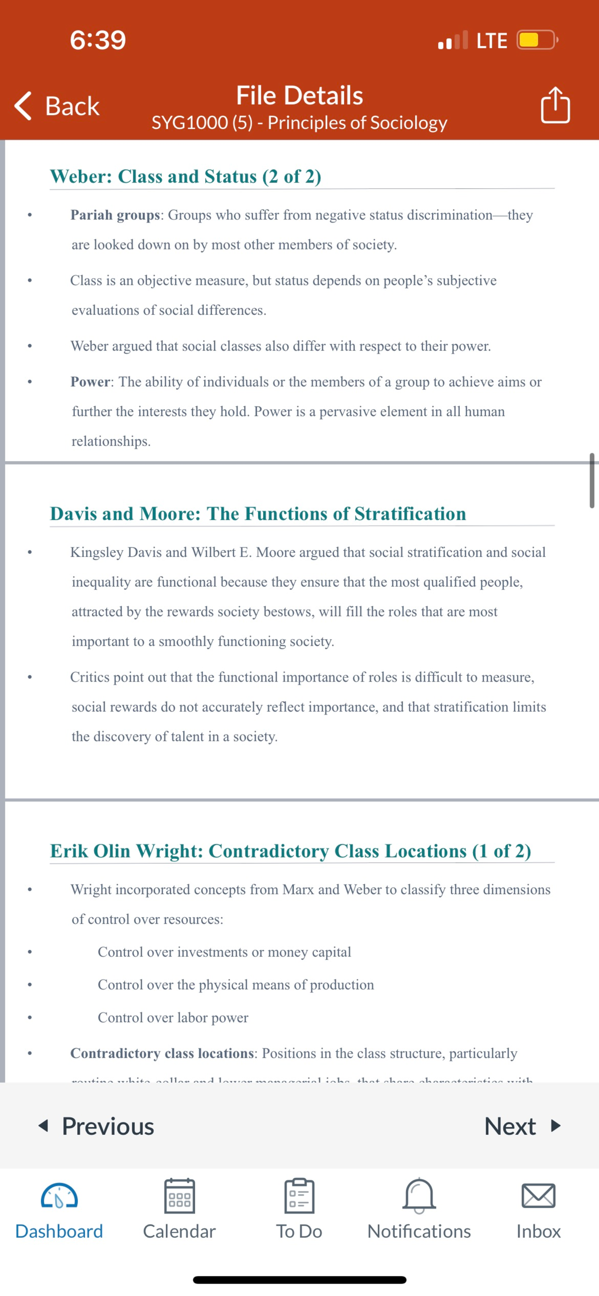 Sociology Chapter 7 - SYG1000 - Studocu