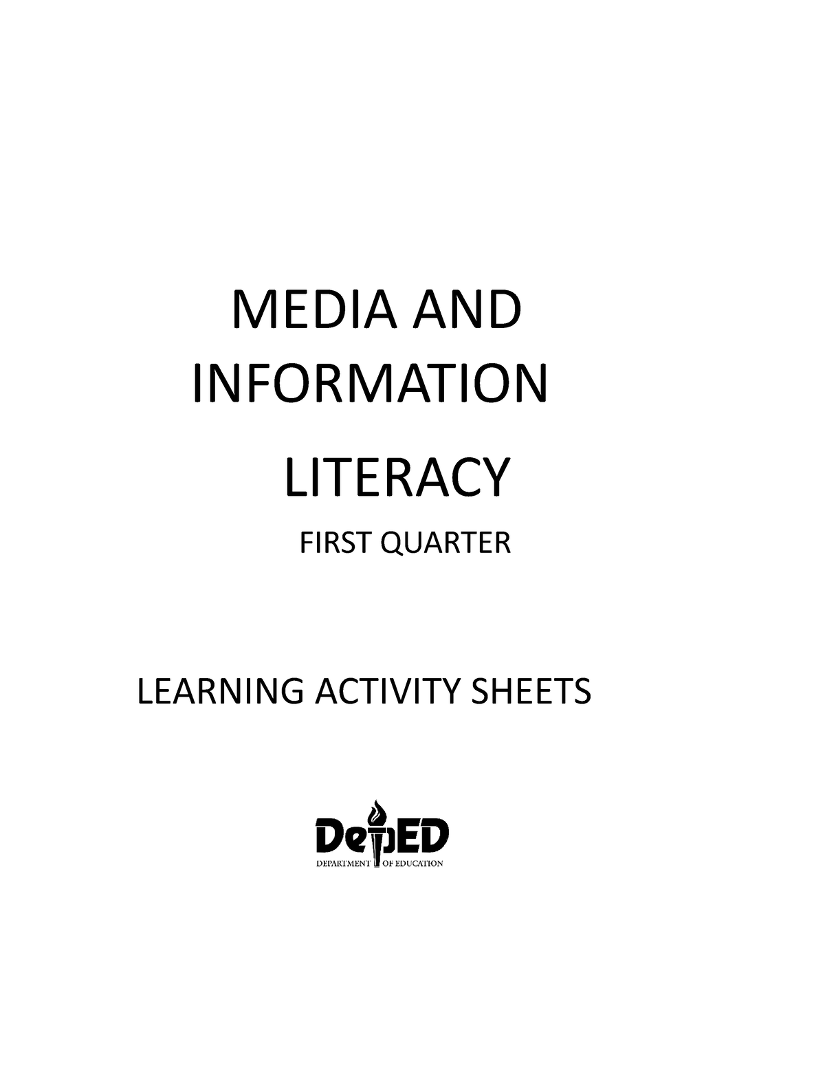 essay about the media and information literacy