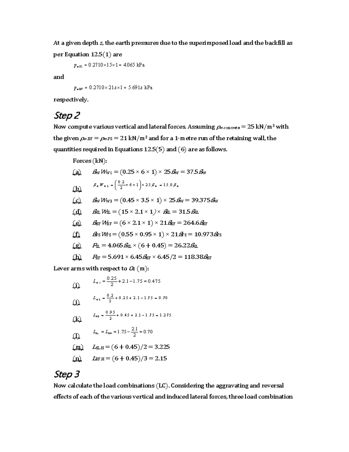 Reworked Illustrative Examples-5 - At a given depth z, the earth ...