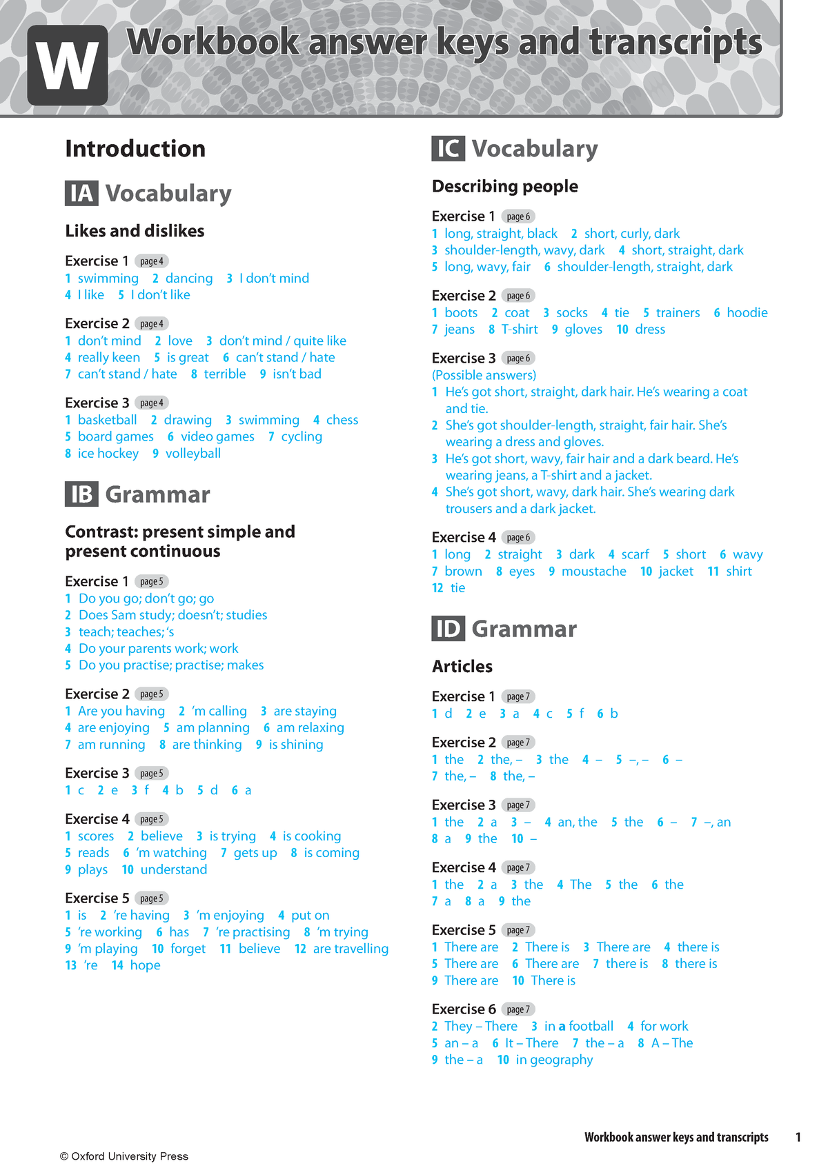 Solutions Pre-Intermediate 3ed Workbook Key - Workbook Answer Keys And ...