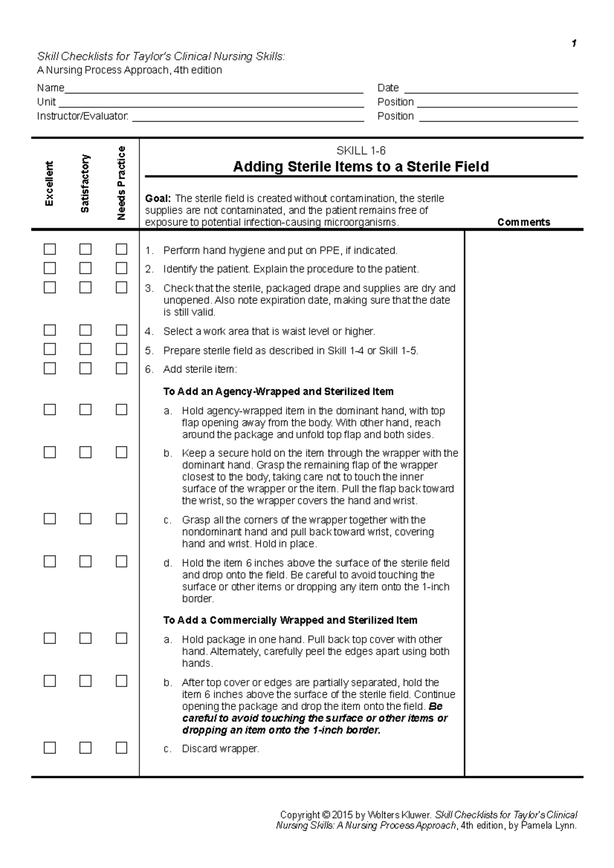 skill-1-6-adding-items-to-a-sterile-field-1-skill-checklists-for