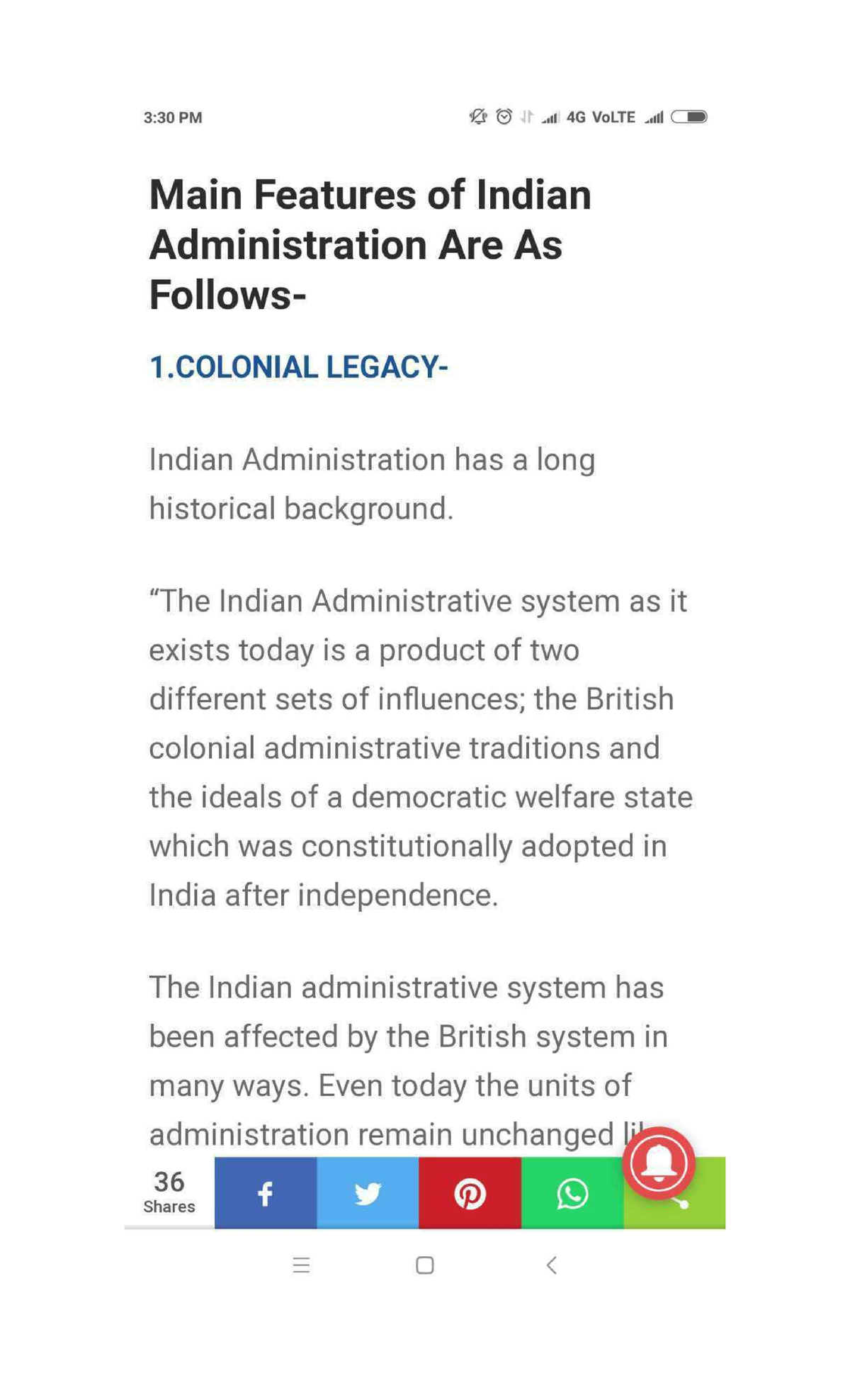 features-of-indian-administration-052247-studocu