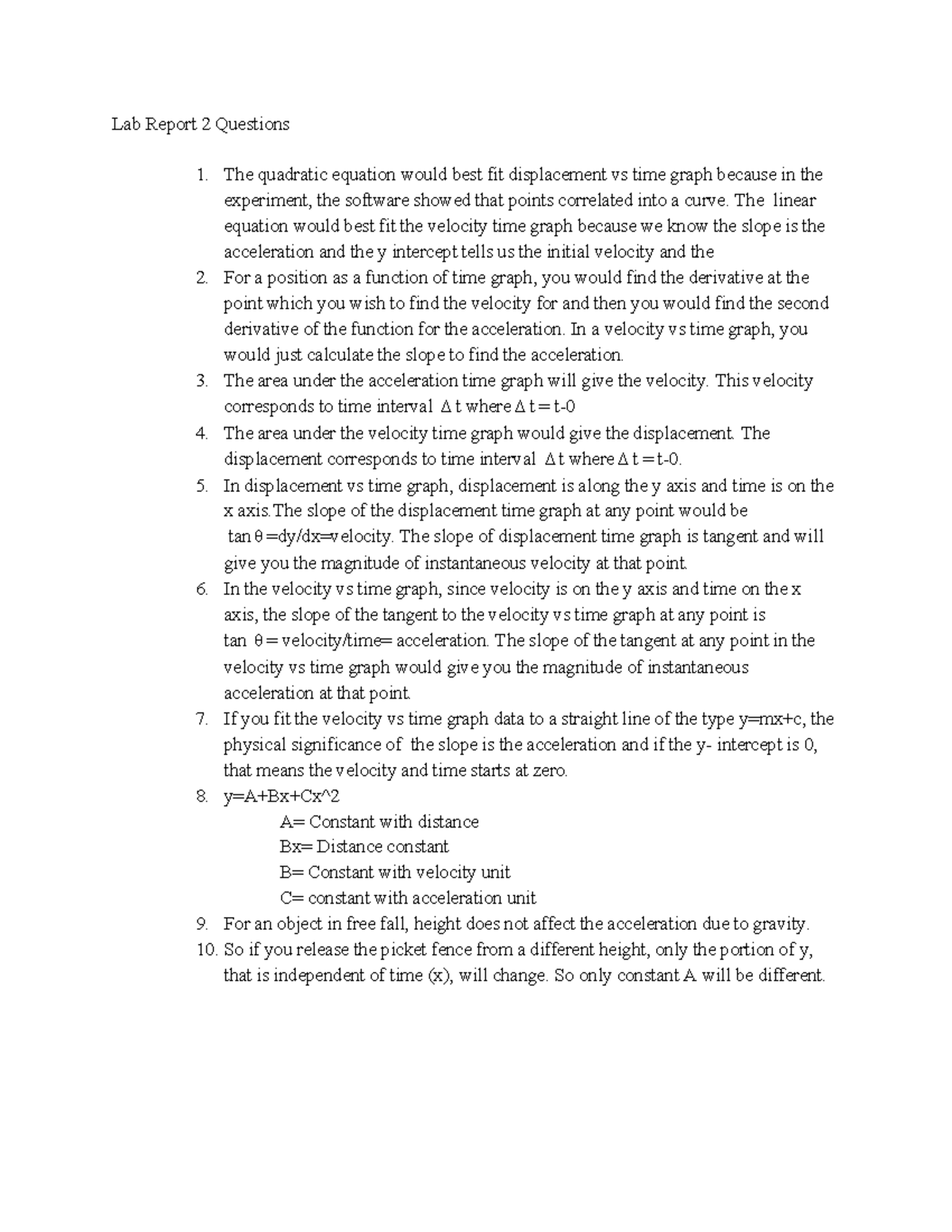 Lab Report 2 Q&A - Mandatory Q and A that has to be answered after lab ...