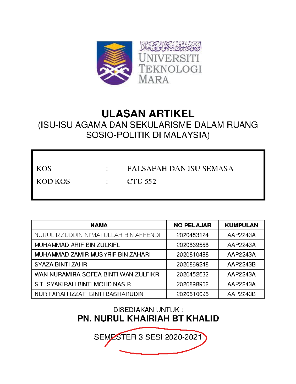 Ctu Kumpulan Ulasan Artikel Isu Isu Agama Dan Sekularisme