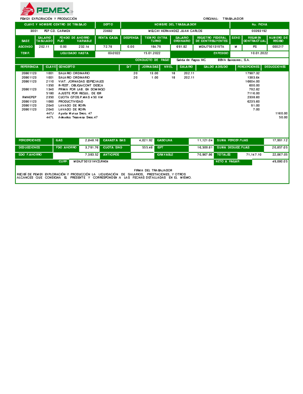 01 Tirilla Enero - analizis de datos y control de calidad - PEMEX