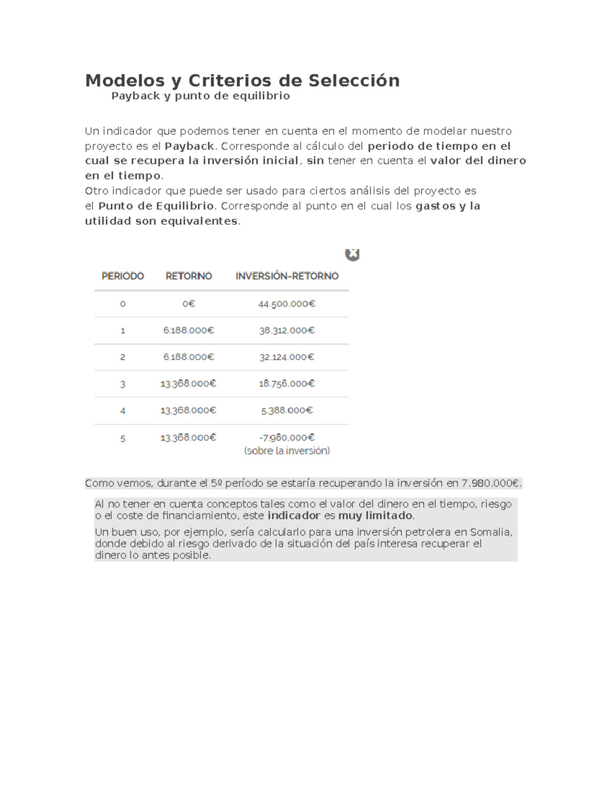 Apuntes criterios de decision - Modelos y Criterios de Selección ...