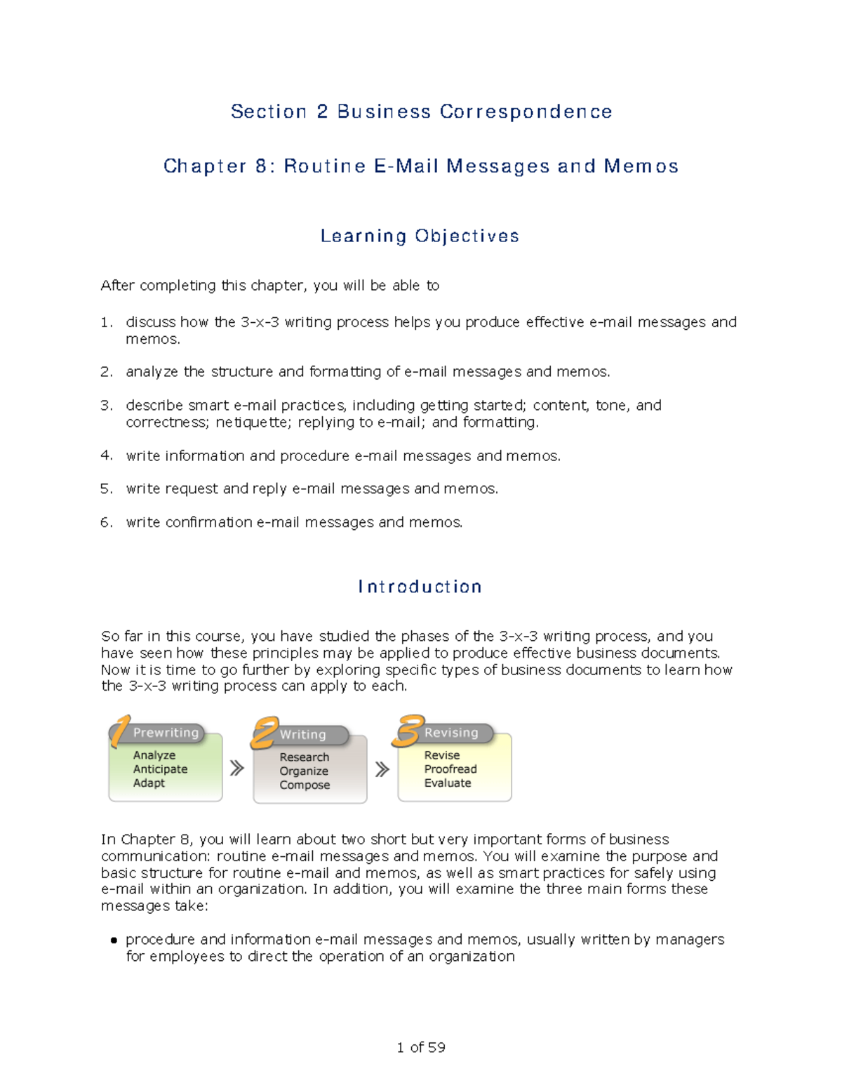 Lecture notes, chapters 8-11 - Section 2 Business Correspondence ...