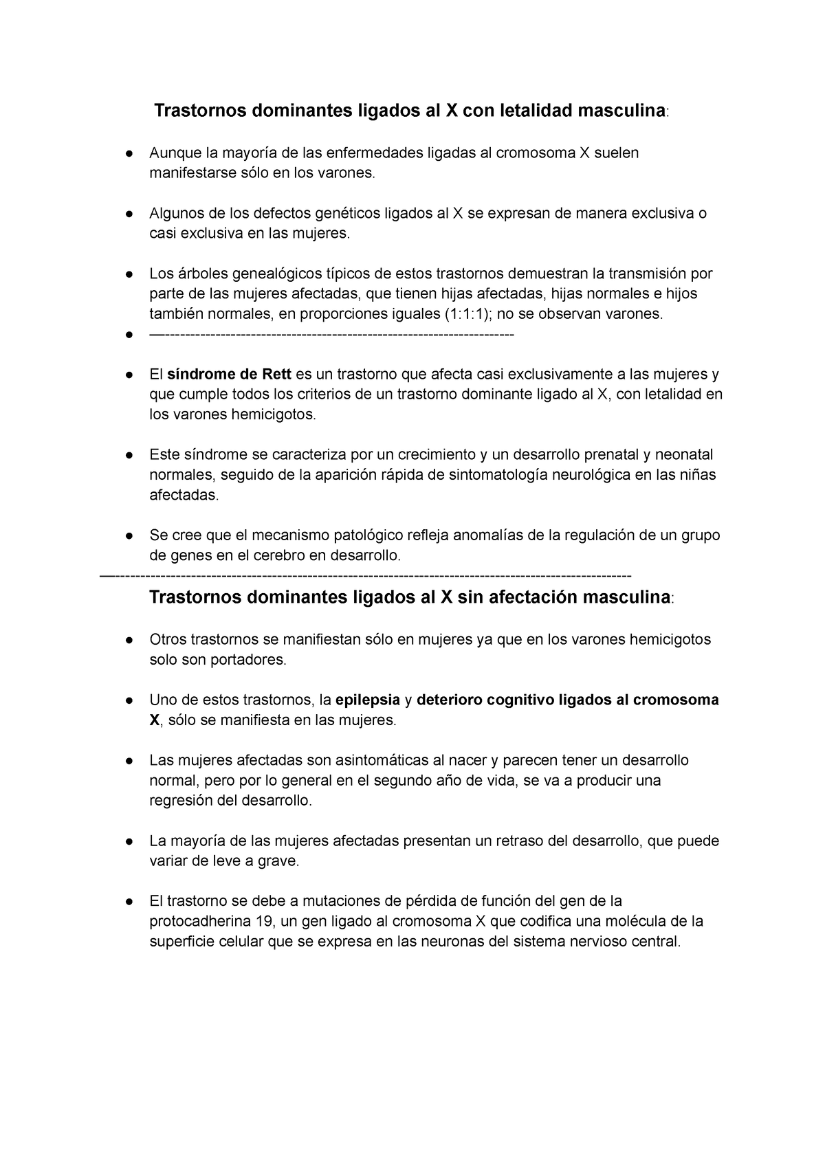 Genetica Ligada Al X Apuntes De La Materia De Medicina Los Cuales Son Muy útiles Para Da Un 4888