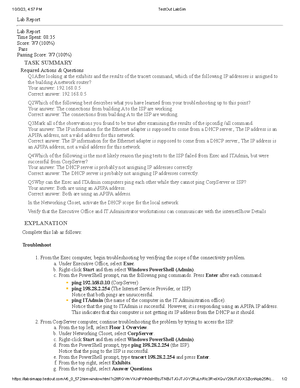 4.9.7 Troubleshoot IP Configuration 2 Lab