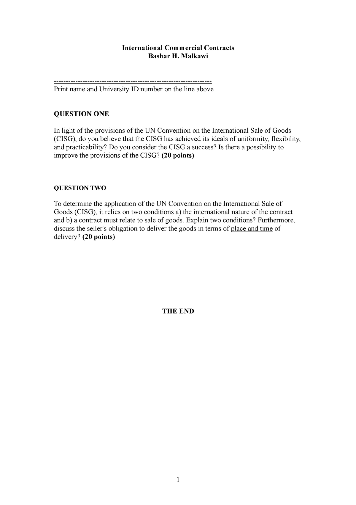 exam-21-july-2013-questions-international-commercial-contracts