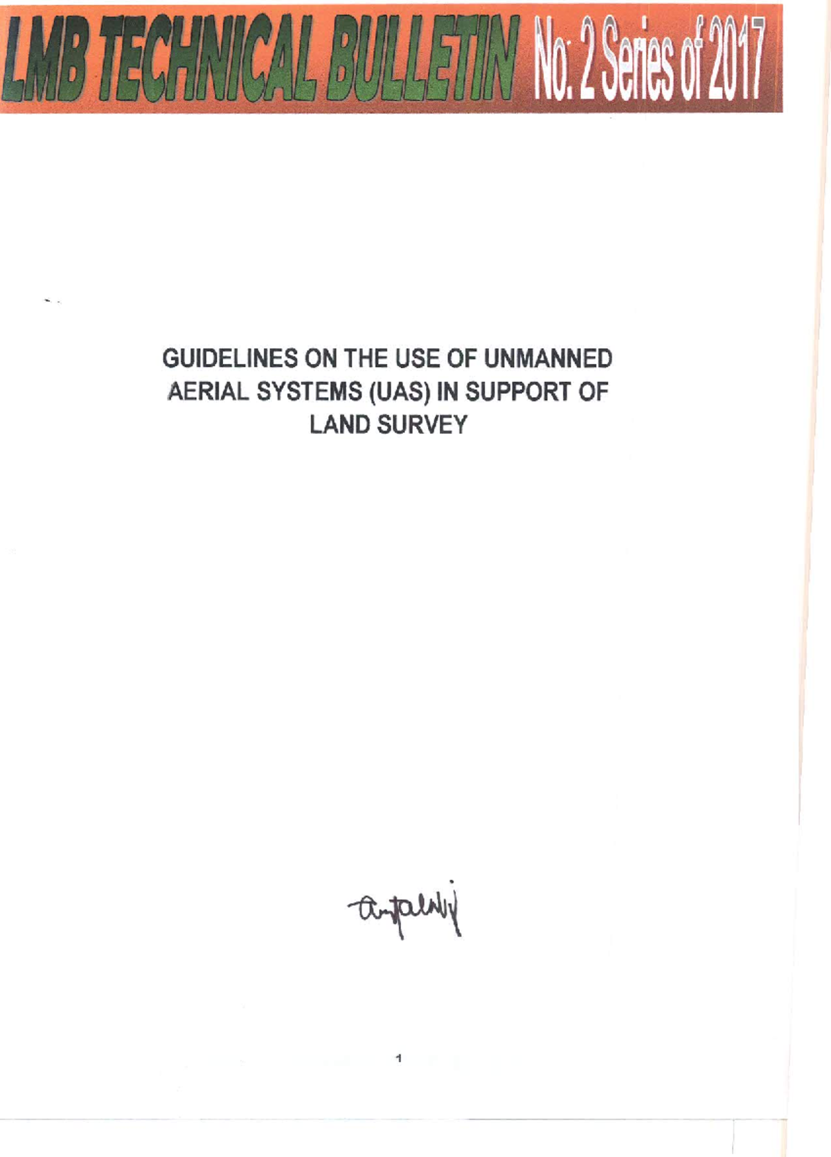 LMB Technical Bulletin NO. 2 Series OF 2017 - LMB TECHNICAL BULLETNY No ...