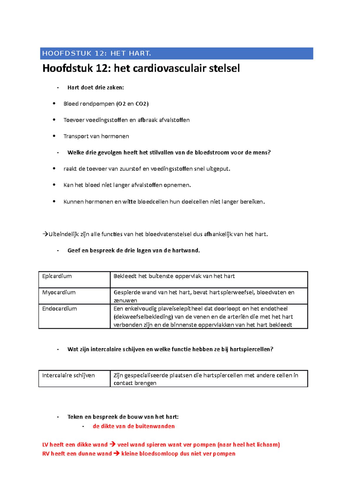 Keyponts 13 - Keypoints Deel 13: Het Cardiovasculaire Stelsel ...