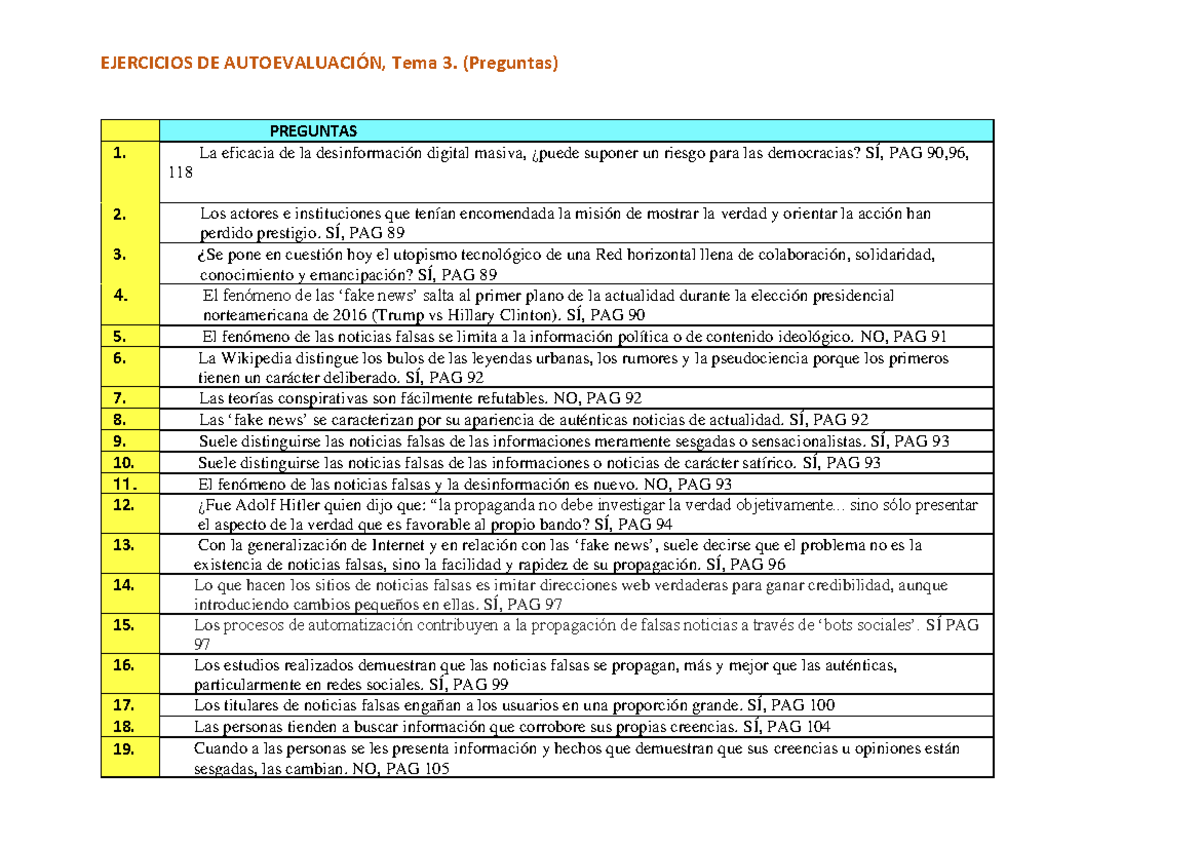 Ejercicios DEL TEMA 3 - Preparatoria para el examen - EJERCICIOS DE ...