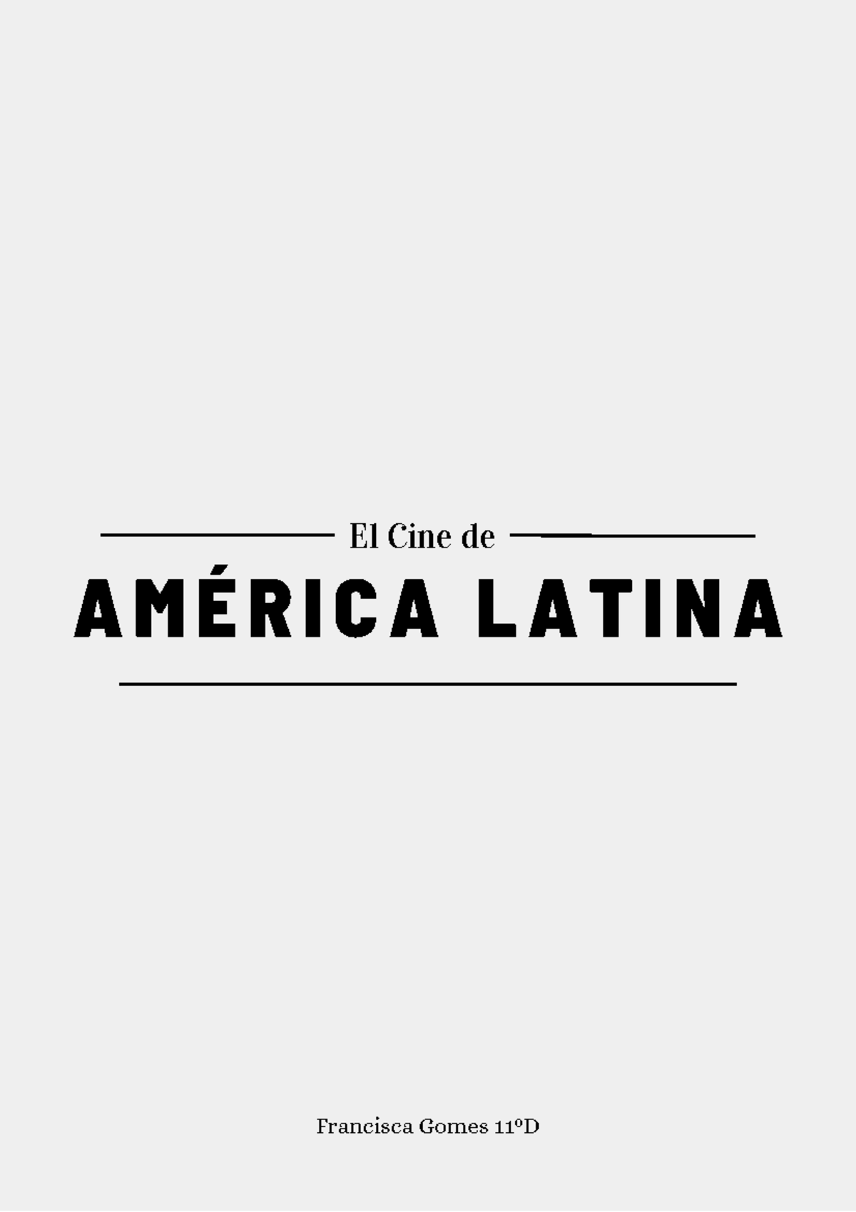 El Cine de América Latina - A M É R I C A L A T I N A El Cine de ...