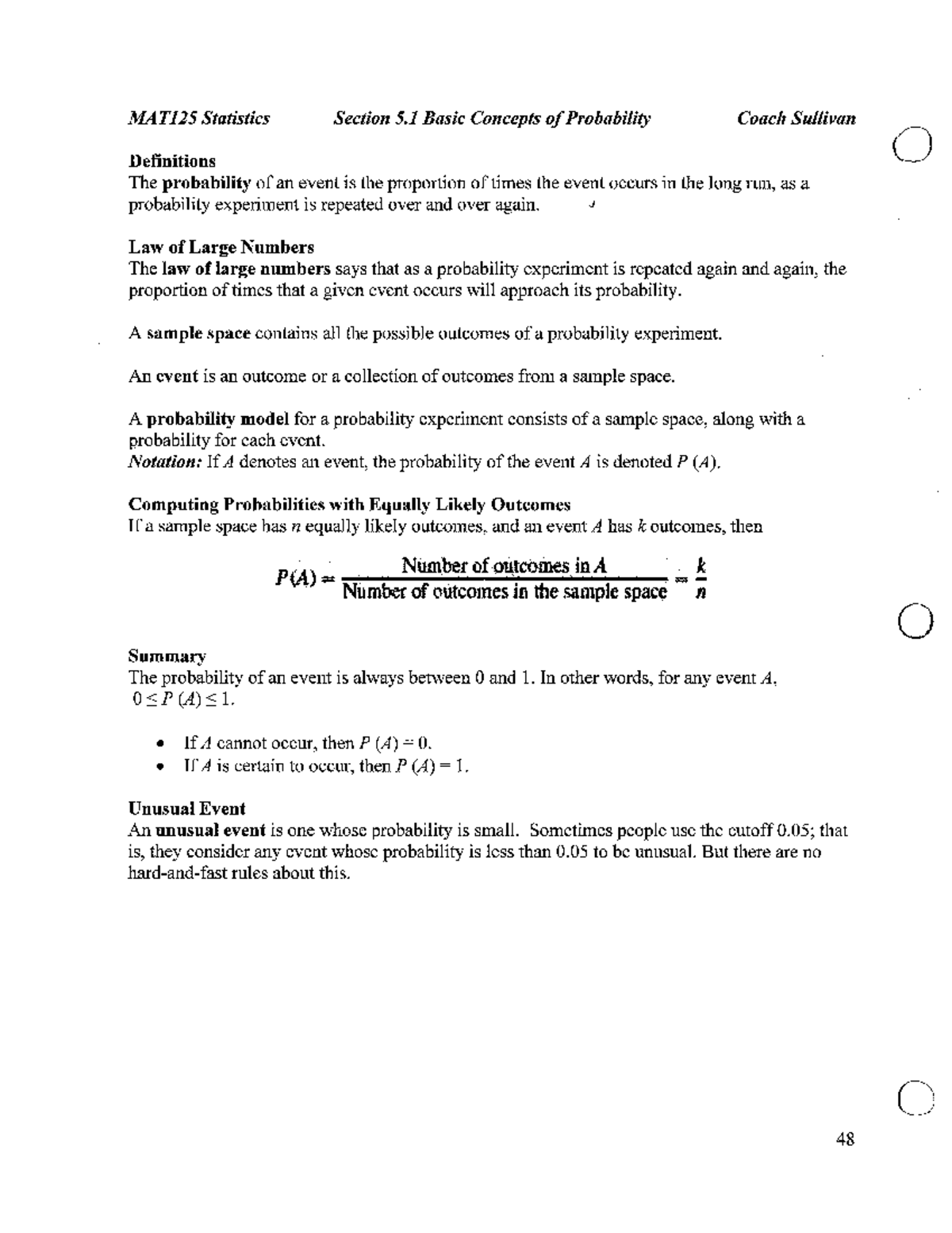 MAT125 Supplement Chapter 5 - MAT125 - Studocu