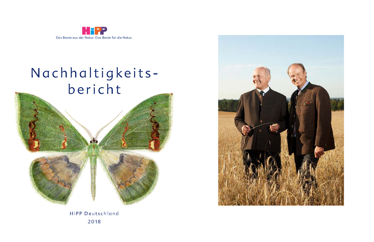 Hipp Nachhaltigkeitsbericht 2018 - Nachhaltigkeits- bericht HiPP  Deutschland Das Beste aus der - Studocu