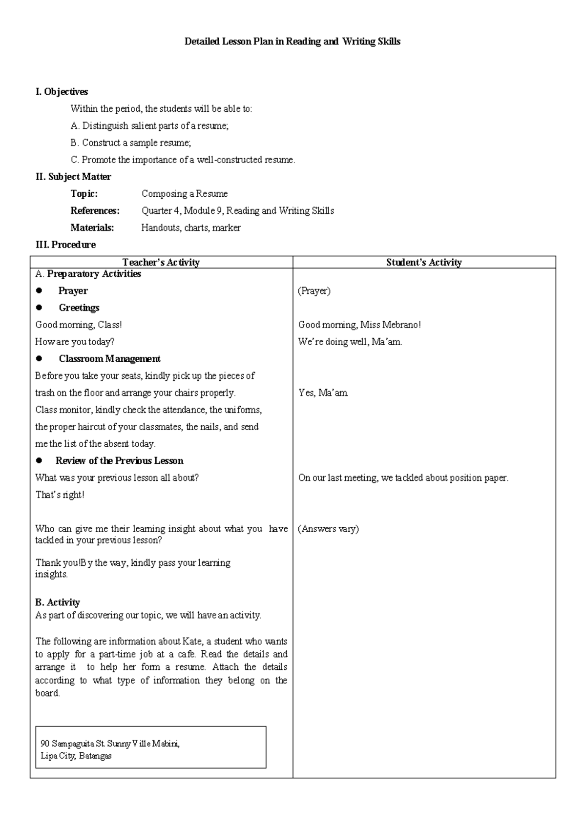 Resume lesson plan1 lesson plan - Thumb 1200 1696 