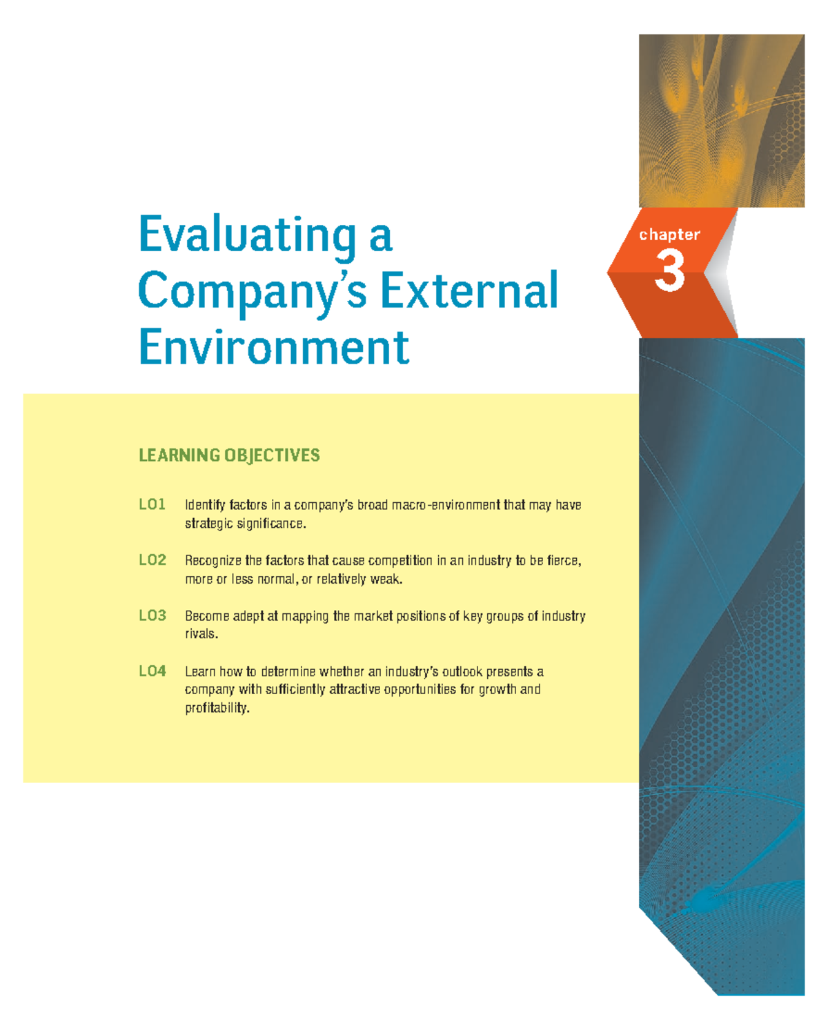 Sample chapter - Evaluating companies External Environment - LEARNING ...
