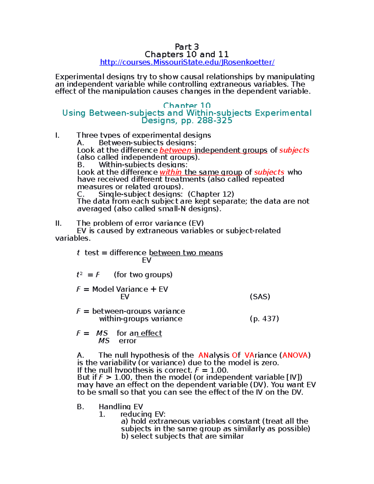 Lecture notes 3 - Part 3 Chapters 10 and 11 courses.MissouriState ...