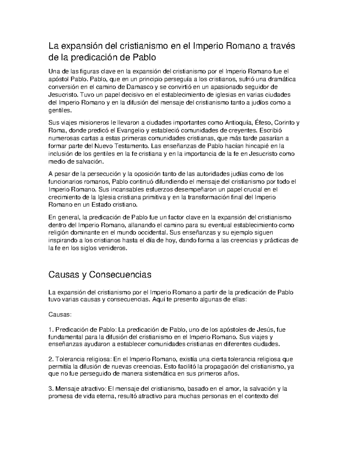 La expansión del cristianismo en el Imperio Romano a través de la ...