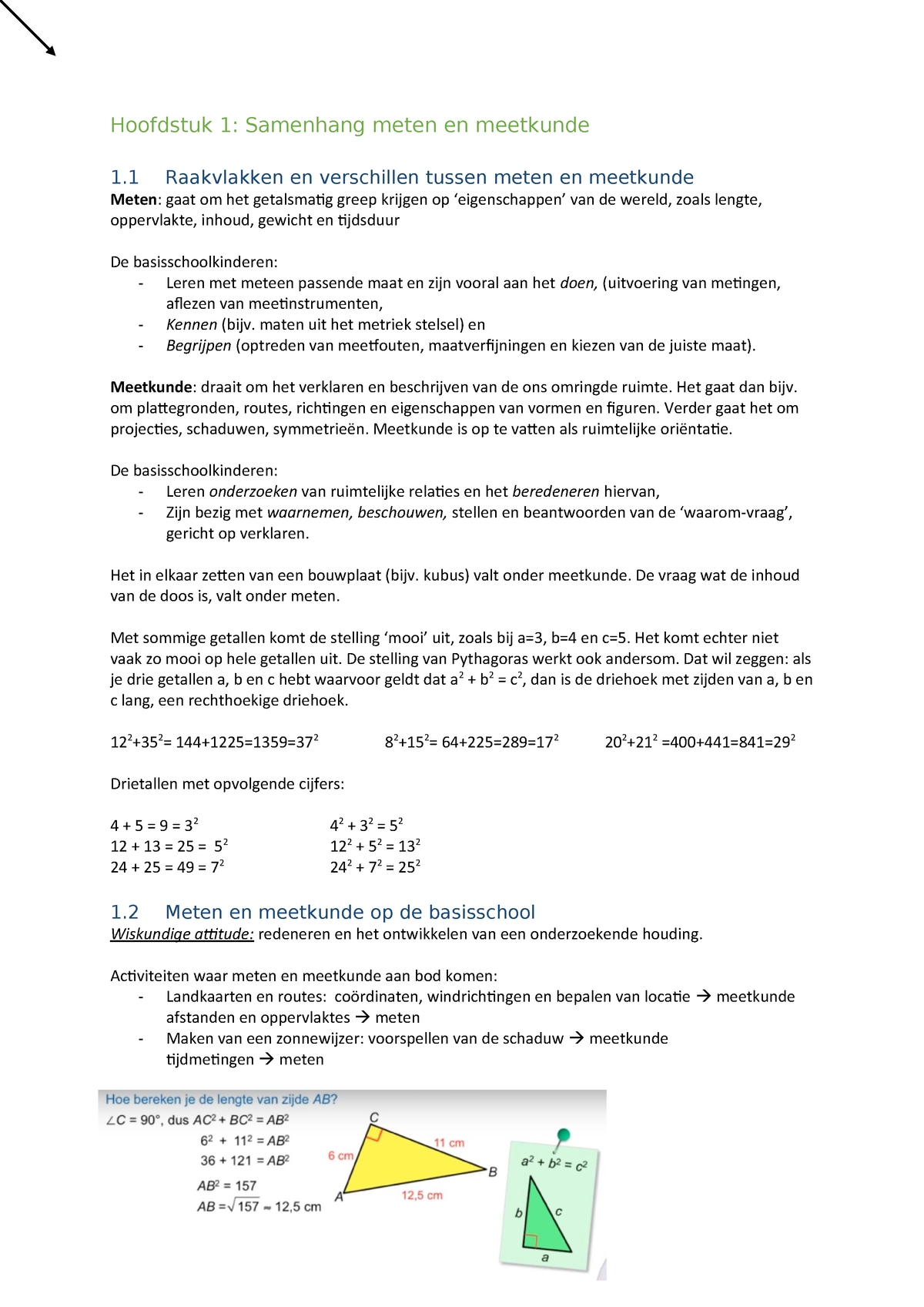 Hedendaags Samenvatting rekenen - Rekendidactiek Meten en Meetkunde - StudeerSnel WE-84