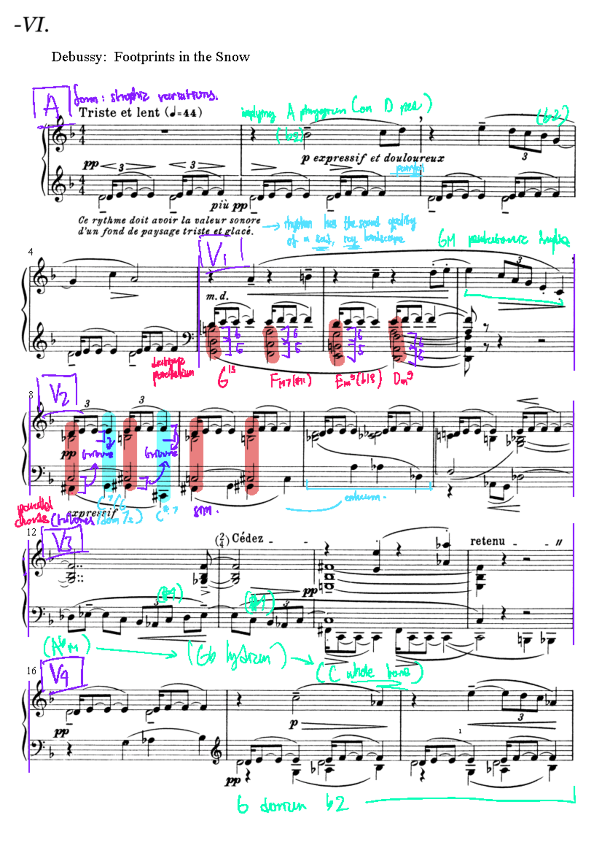 Debussy Week 3 Assignment Debussy Footprints in the Snow 4 8 12 16 1