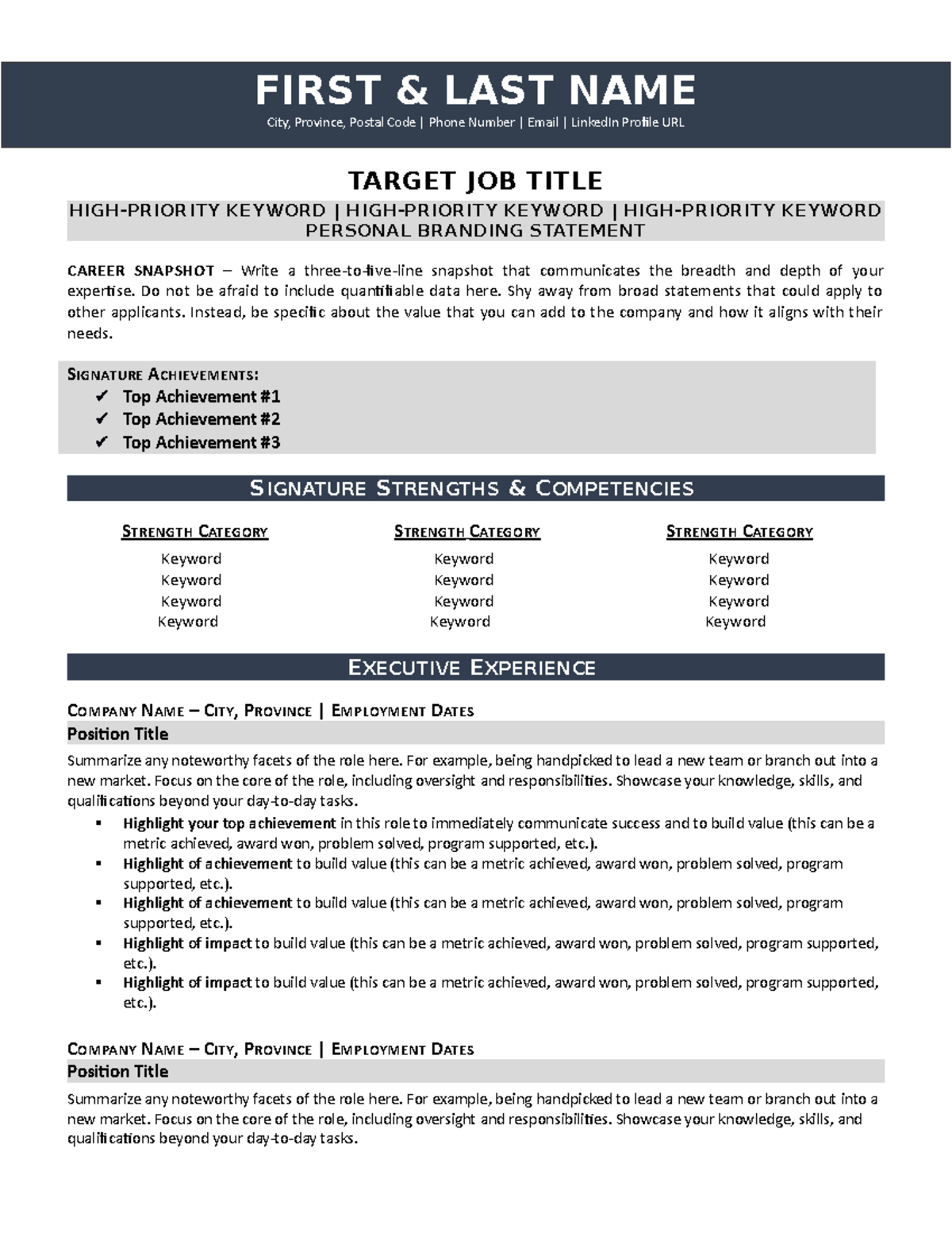Resume Template 13 resum TARGET - Thumb 1200 1553 