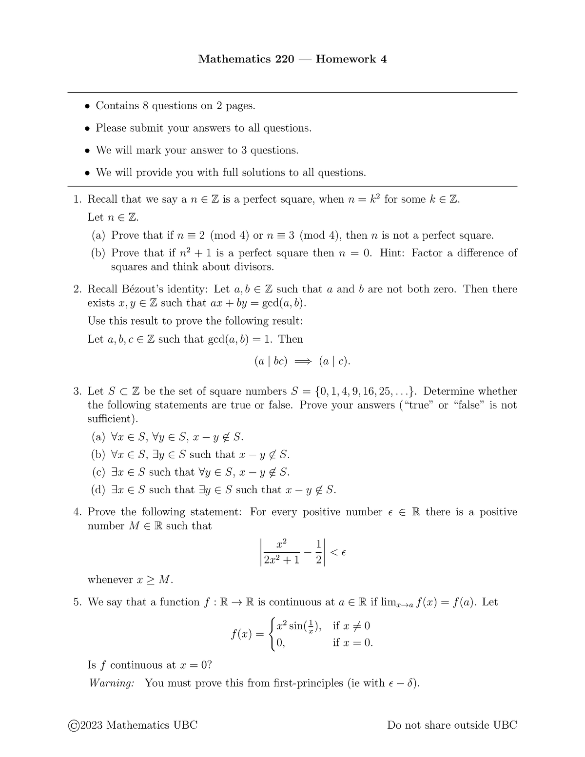 Homework 4 220 Mathematics 220 Homework 4 Contains 8 Questions On   Thumb 1200 1553 