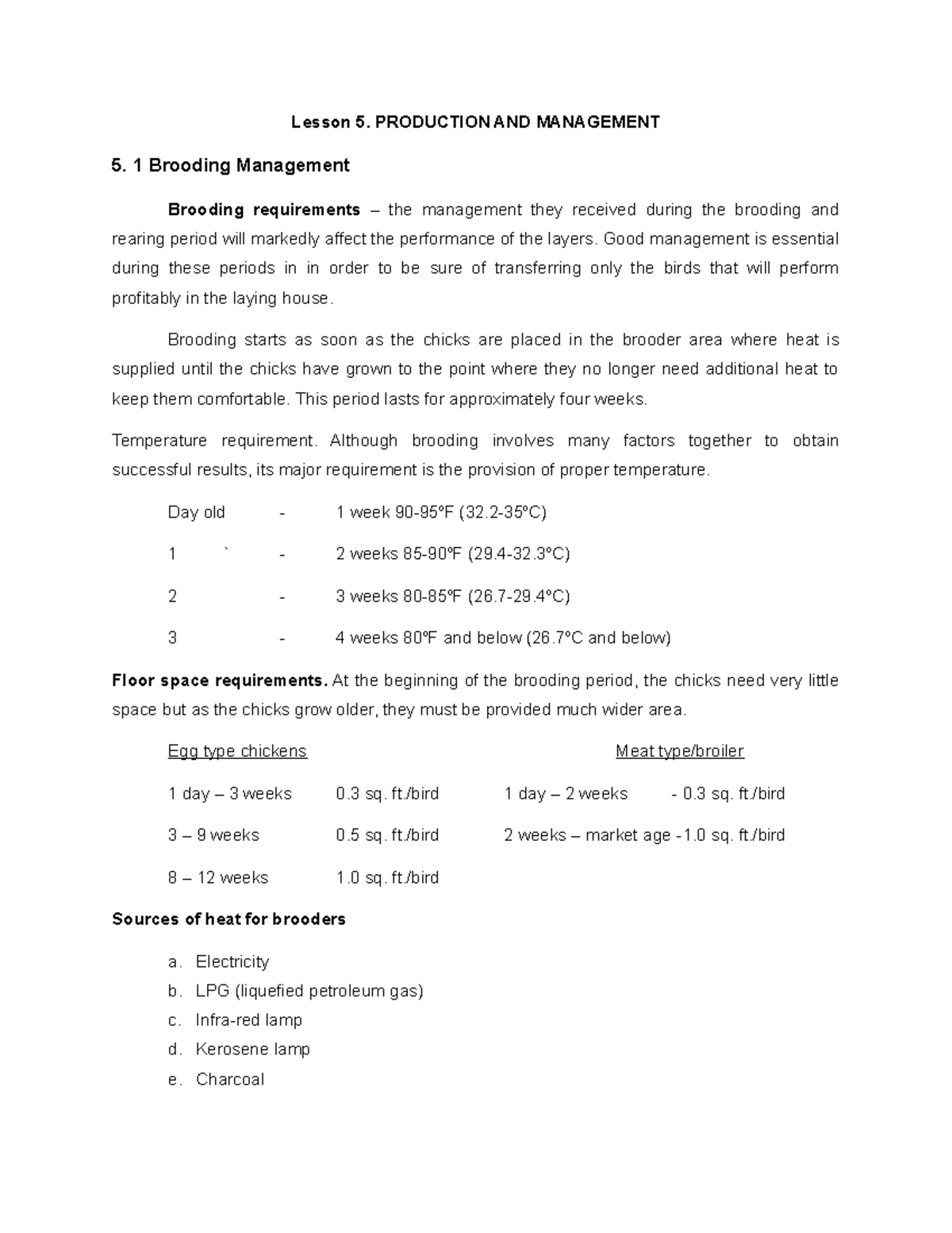 Lesson 5. Production AND Management - Lesson 5. PRODUCTION AND ...