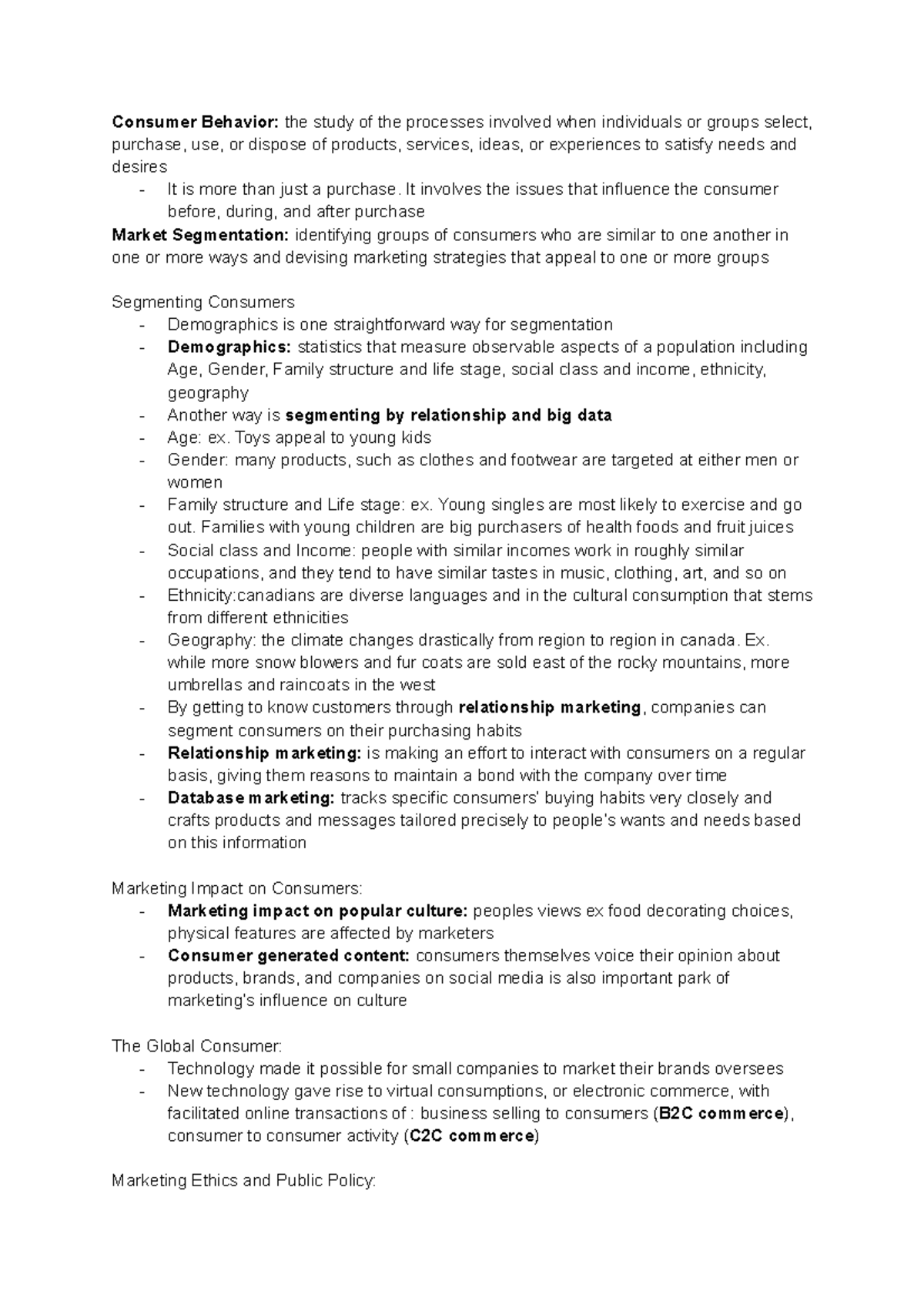 Consumer Behaviour Chapter 1 - Consumer Behavior: The Study Of The ...