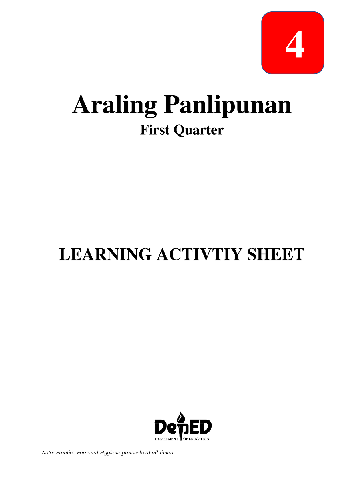 First Summative Test Araling Panlipunan 4 First Quarter – NBKomputer