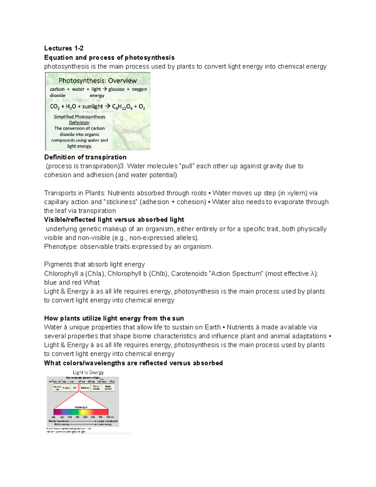 Lectures 1-2 - Notes - Lectures 1- Equation and process of ...
