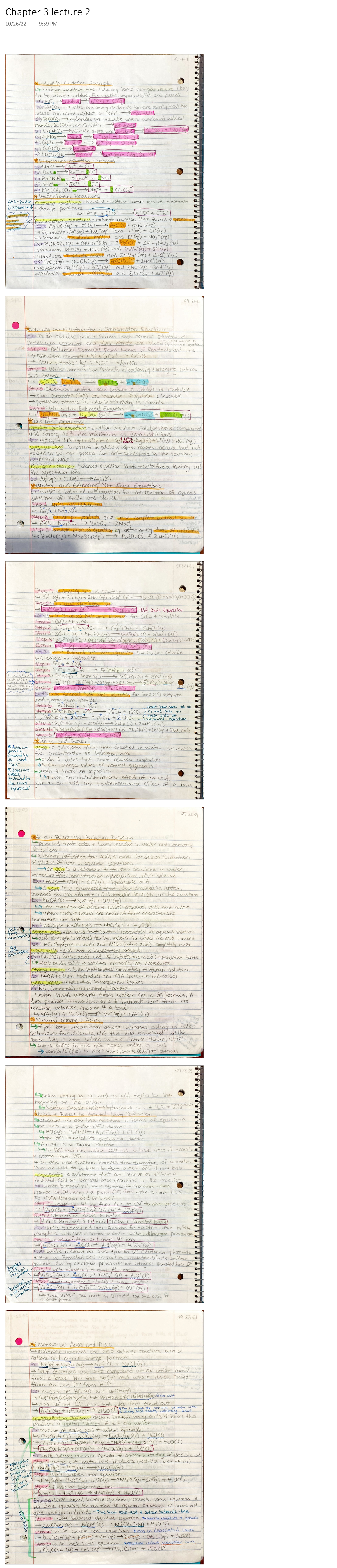 Chapter 3 lecture 2 - CHE 103 - Chapter 3 lecture 2 10/26/22 9:59 PM ...